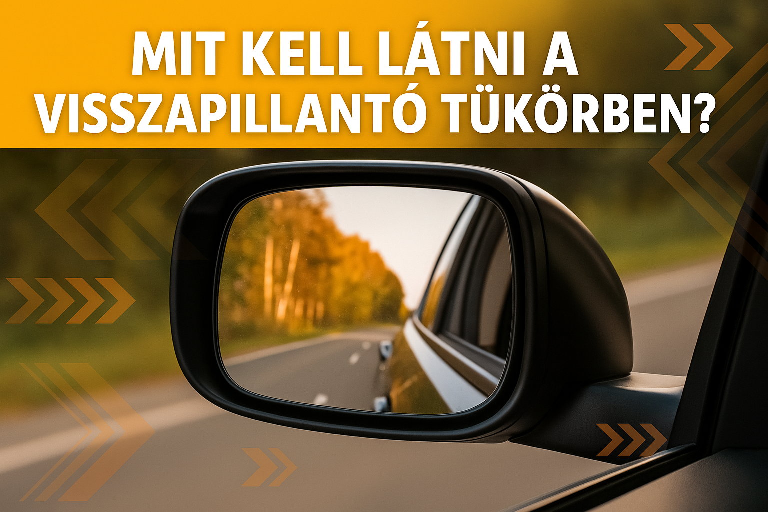 Mit kell látni a visszapillantó tükörben?