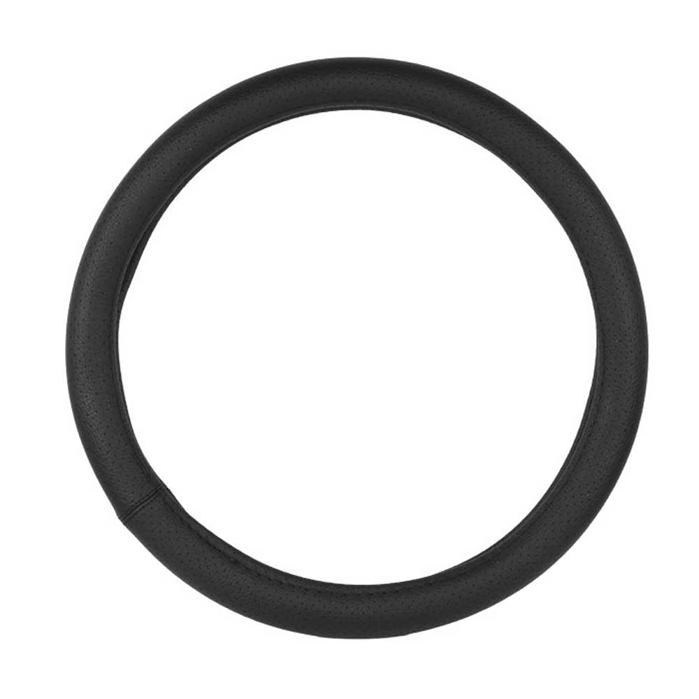 37-39 cm méretű perforált fekete bőr kormányvédő