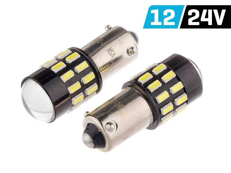 Izzó VISION H21W BAY9s 12/24V 30x 3014 SMD LED, nem poláris, CANBUS, fehér, 2 db