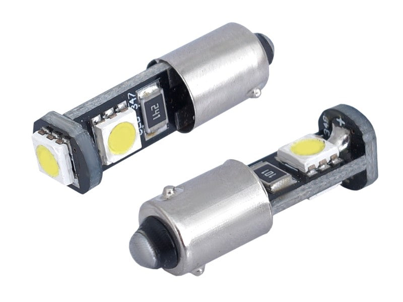Izzó VISION H6W BAX9s 12V 3x 5050 SMD LED CANBUS fehér 2 db – kép 2