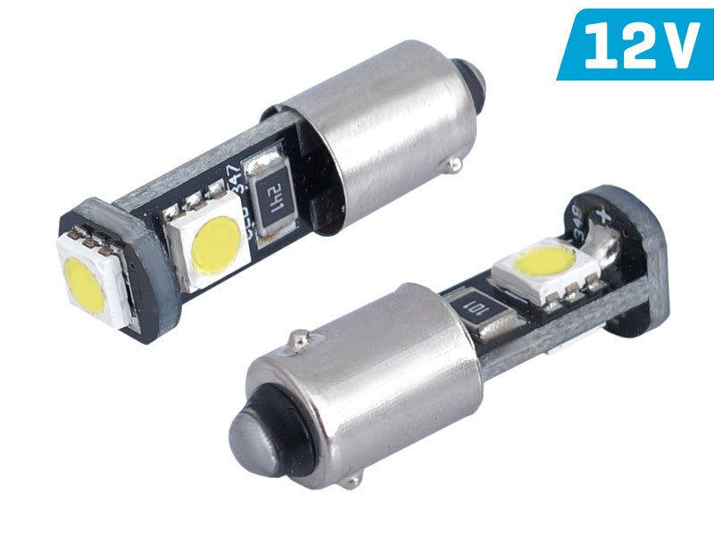 Izzó VISION H6W BAX9s 12V 3x 5050 SMD LED, CANBUS, fehér, 1 db