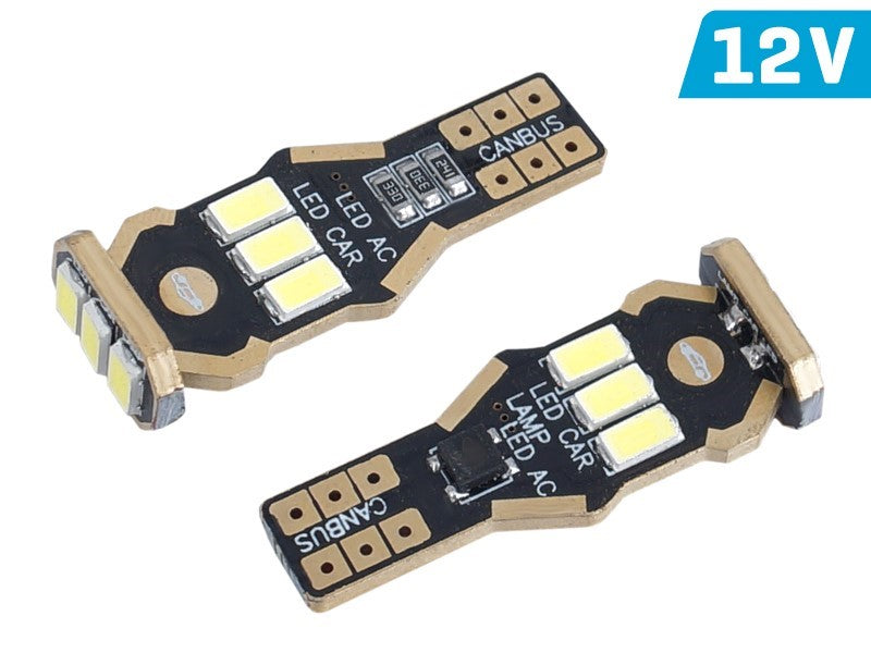 Izzó VISION W16W (T15) 12V 9x 5730 SMD LED, nem poláris, CANBUS, fehér, 2 db