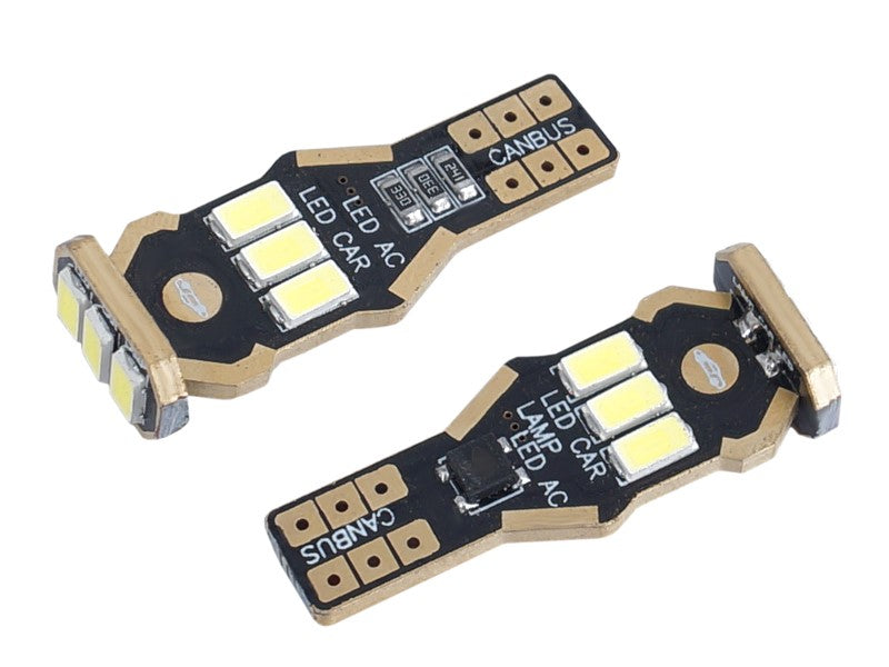 Izzó VISION W16W T15 12V 9x 5730 SMD LED nem poláris CANBUS fehér 2 db – kép 2