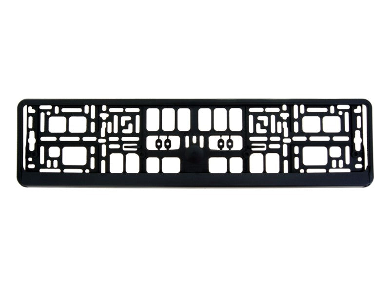 Rendszámtábla keret fekete rugalmas PP PS címke és fólia nélkül – kép 2