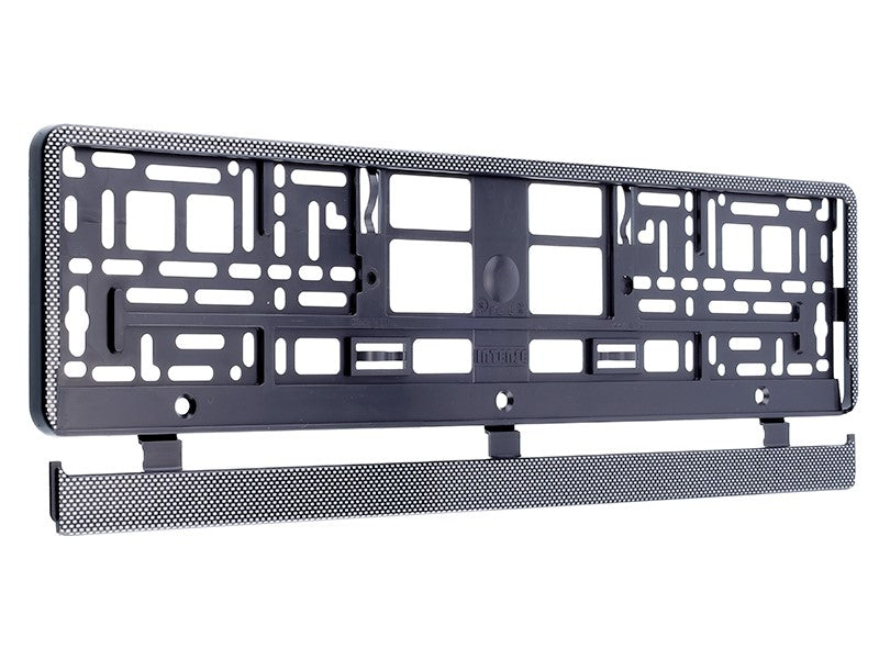 Rendszámtábla keret, karbon színű