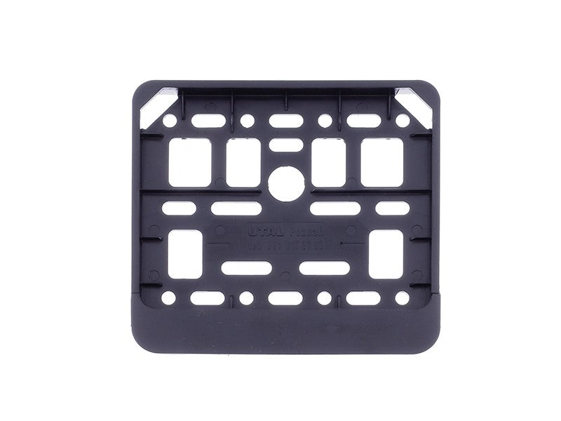 Robogó és moped rendszámtábla keret fekete – kép 2