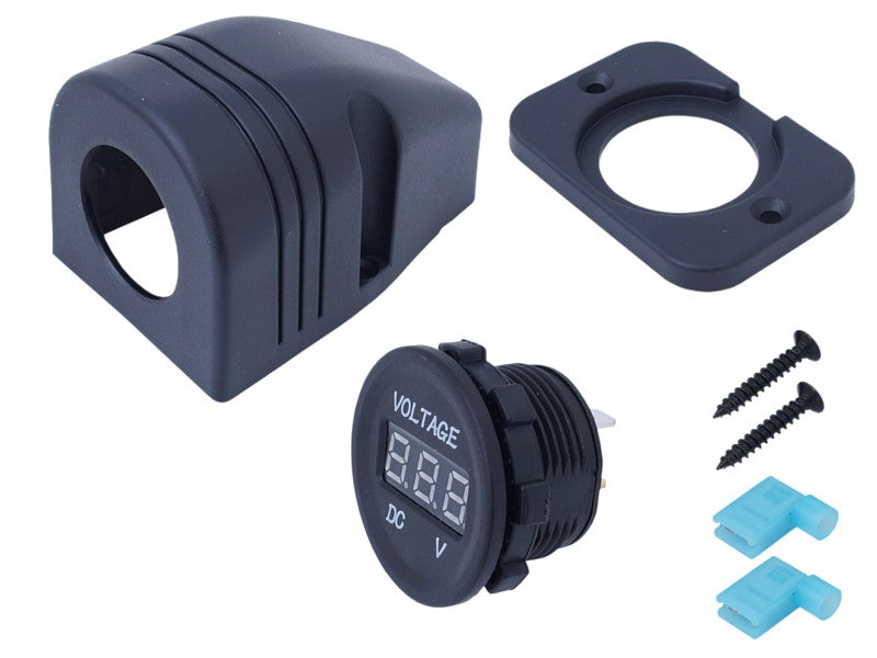 Digitális feszültségmérő 8-30V, beépített , vízálló