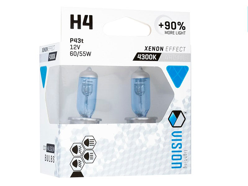 Izzók VISION sarkvidéki fehér H4 12V 60 55W P43t U E4 90% 2 db – kép 2