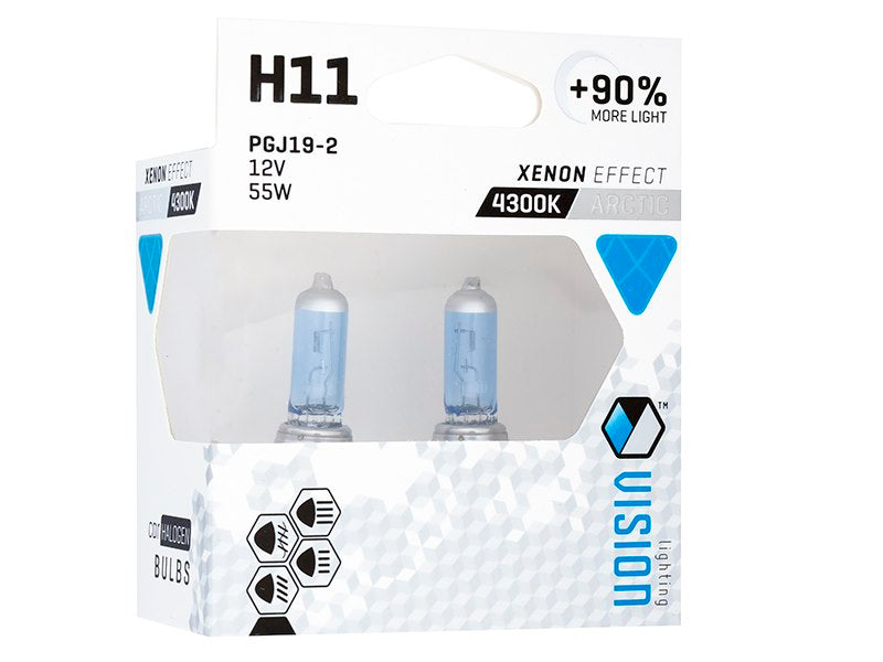 Izzók VISION sarkvidéki fehér H11 12V 55W PGJ19 2 U E4 90% 2 db – kép 2