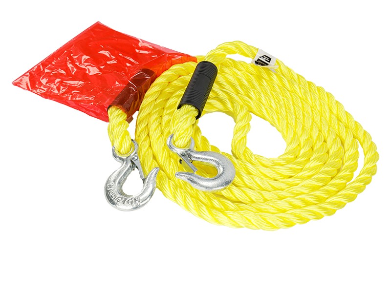 Vontatókötél PGW 3000 kg ig fonott kampókkal 4 m Heavy Duty – kép 2