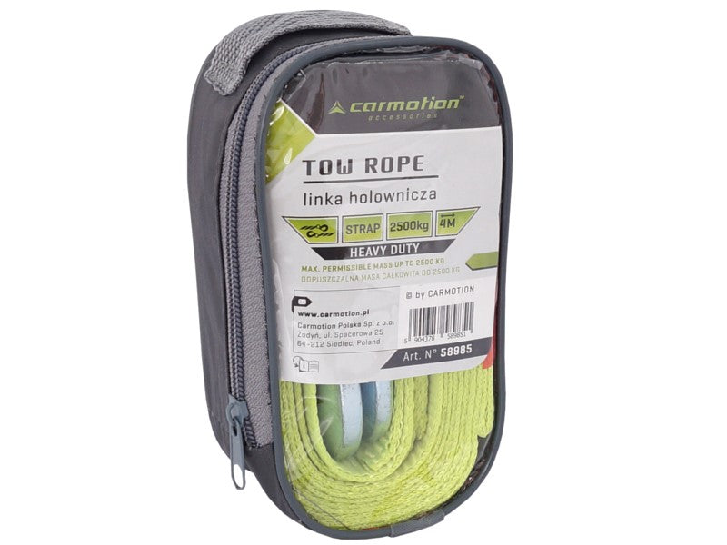 Vontatókötél PGW 2500 kg ig kampókkal 4 m nagy teherbírású – kép 2