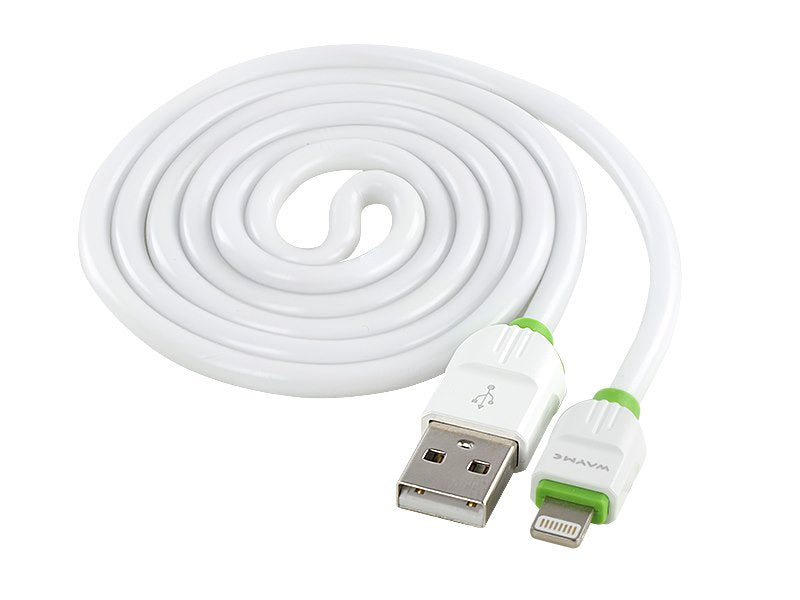 WAYME töltő  és szinkronizáló kábel 100 cm szilikon kerek USB> Lightning – kép 2