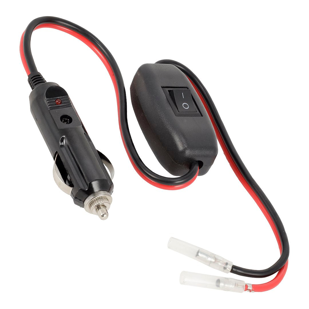 Öngyújtó dugó kapcsolóval és 50 cm-es kábel csatlakozókkal