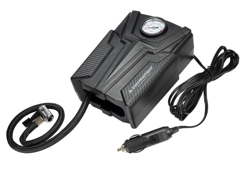 DC 12V os légkompresszor 150 PSI analóg nyomásmérővel 4 adapterrel – kép 2