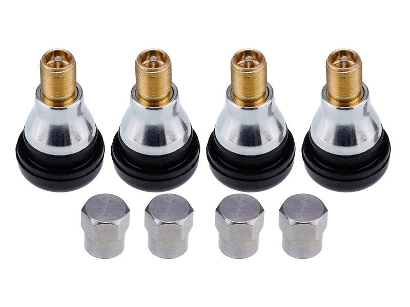 Szelep alu felnikhez, króm, 4 db