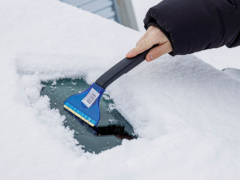 Jégkaparó 95 mm es sárgaréz pengével 20 cm es nyéllel – kép 2