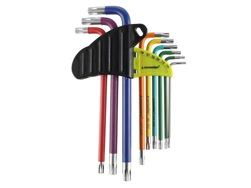 Torx hatlapos kulcsok 230 mm T10   T50 9 db vegyes színben – kép 2