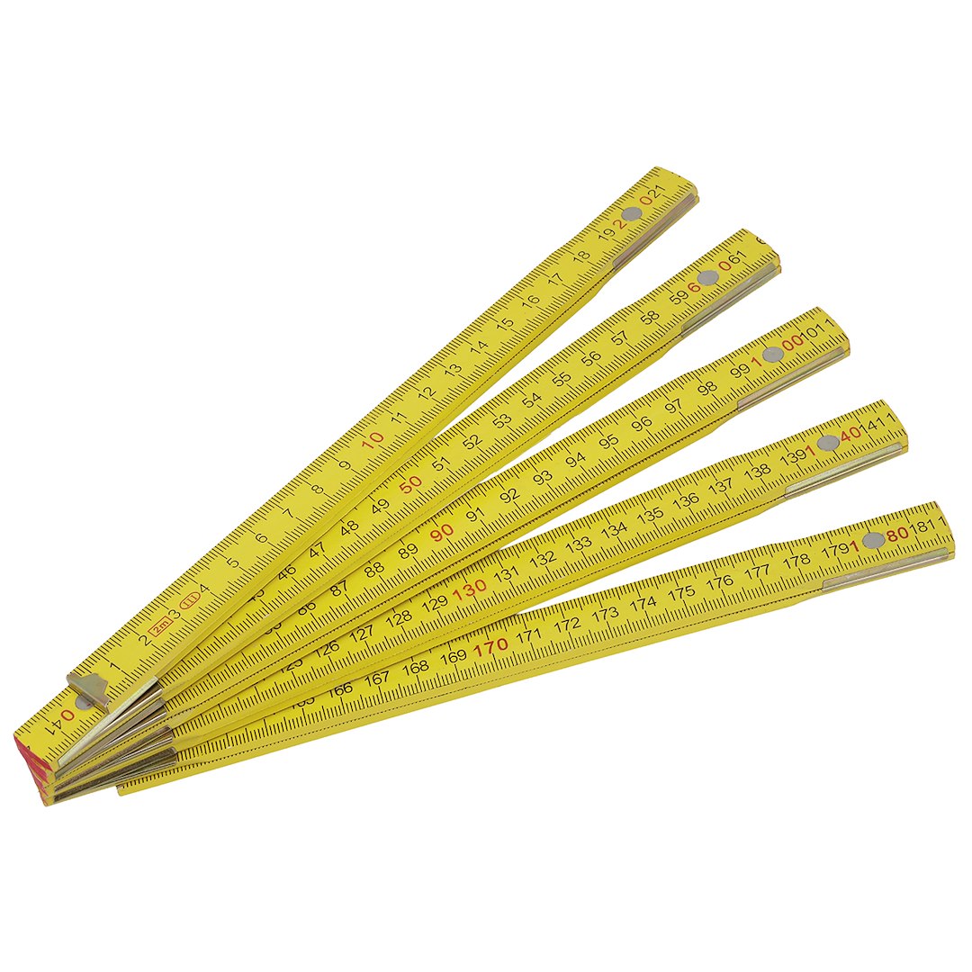 Összecsukható fából készült vonalzó 2 m – kép 2