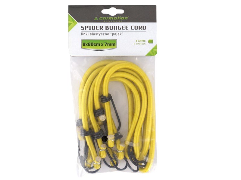 Rugalmas kötelek 8 karos 7mm x 60cm poggyász rögzítéséhez – kép 2