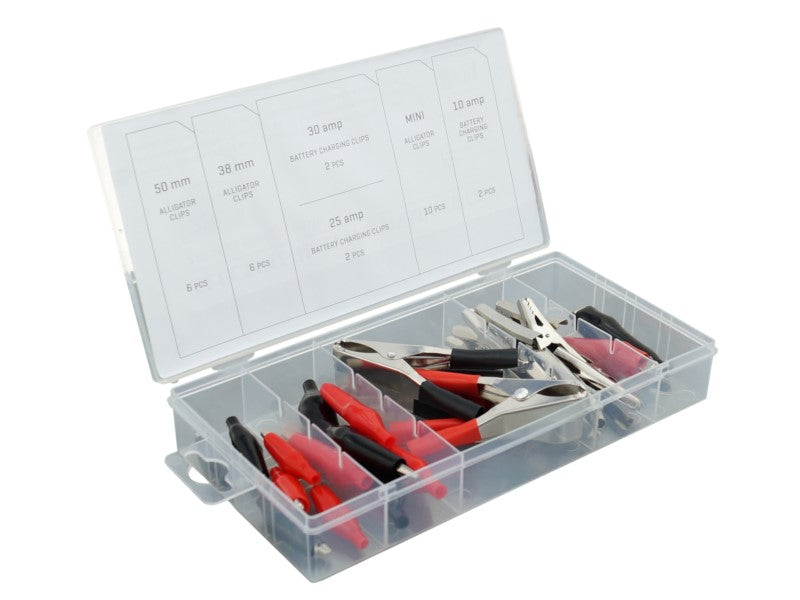 Fogók "crocodile clips", 28 db