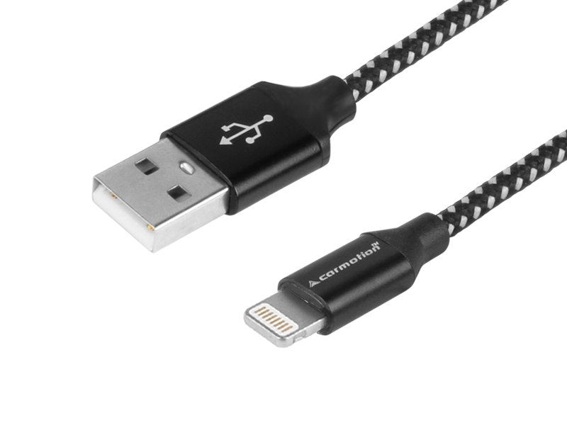 Töltő- és szinkronizáló kábel, 300 cm, fonott mikroszálas, USB> Lightning