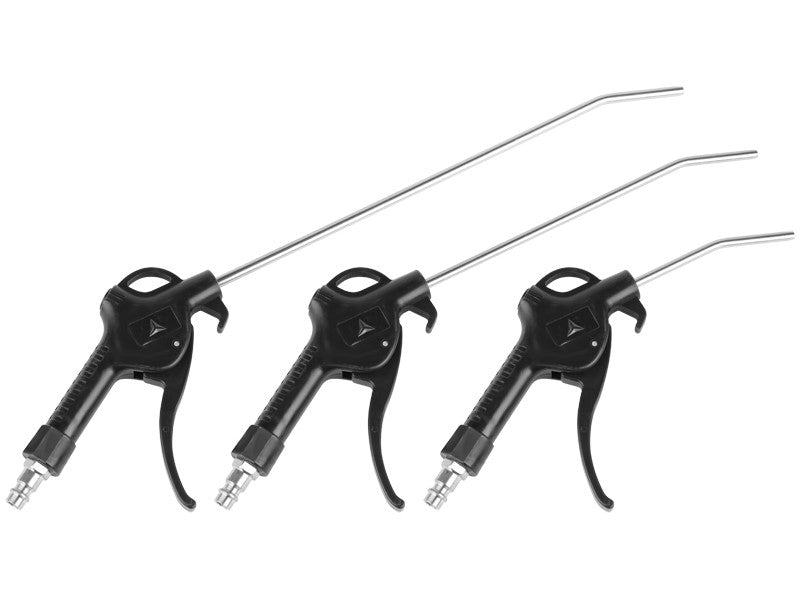 Légfúvó pisztolyok 100mm, 200mm, 300mm fúvókákkal, 8 mm-es csatlakozóval, 3 db