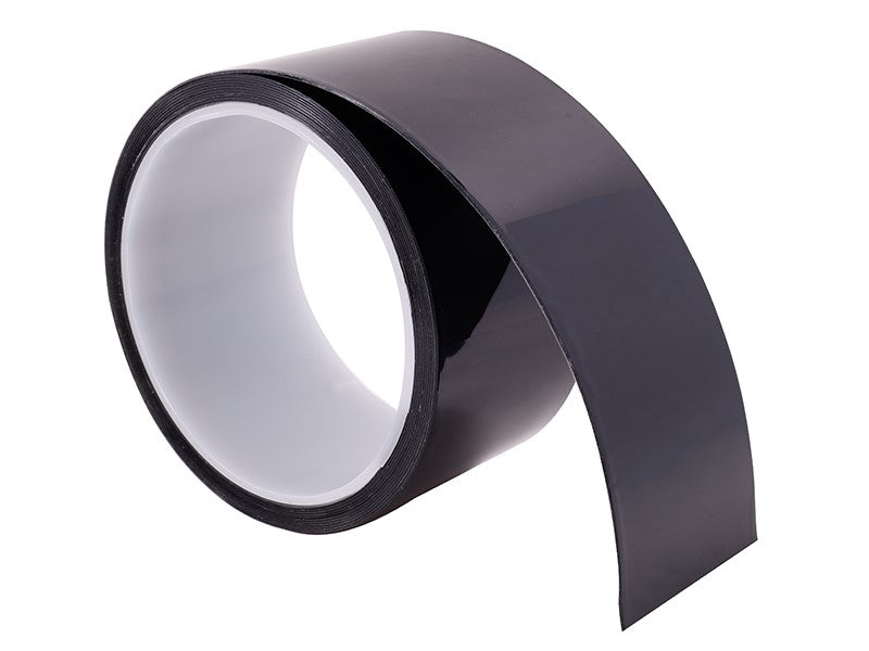 Védő dekorációs szalag 50 mm x 3 m fekete szatén – kép 2