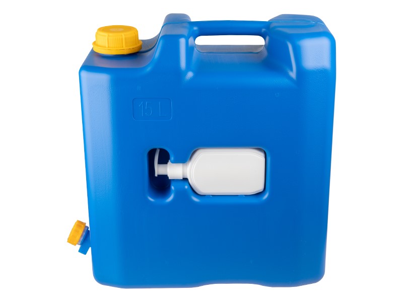 15 literes kanna műanyag szeleppel  szappanadagoló vagy fertőtlenítőszer adagoló – kép 2