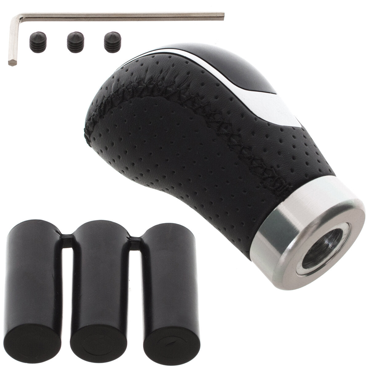 Univerzális váltógomb 6 sebességes - Fekete varrás