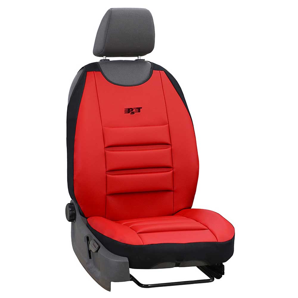 Protect Ergonomic univerzális üléshuzat vezetői üléshez, piros színben, ökológiai bőrből