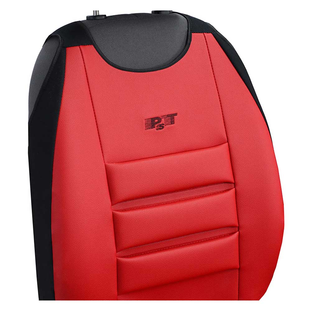 Protect Ergonomic univerzális üléshuzat vezetői üléshez, piros színben, ökológiai bőrből