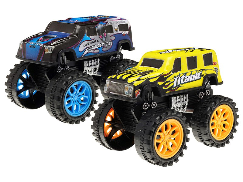 Monster Wheel 2 járműből álló készlet vegyes színekben – kép 2