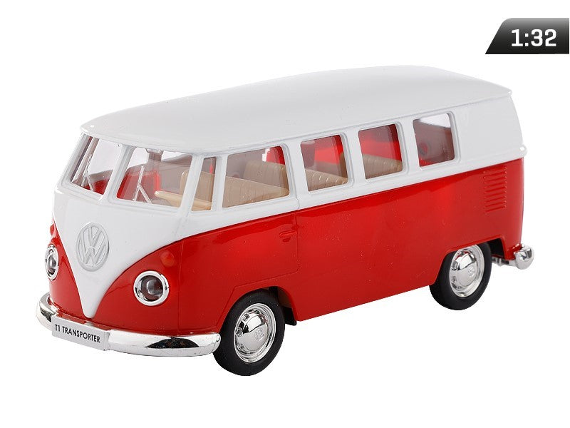 1:32-es modell, RMZ VW T1 Transporter, piros fehér