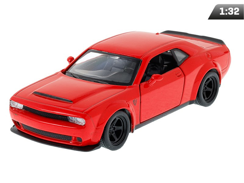 1:32-es modell, RMZ Dodge Challenger SRT, piros, RMZ Dodge Challenger SRT, piros