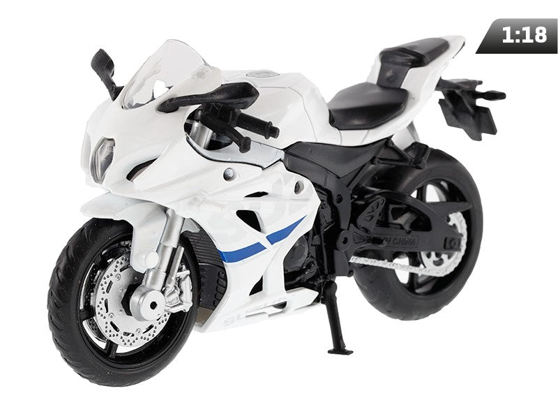 1:18 SUZUKI GSX-R1000 modell, fehér