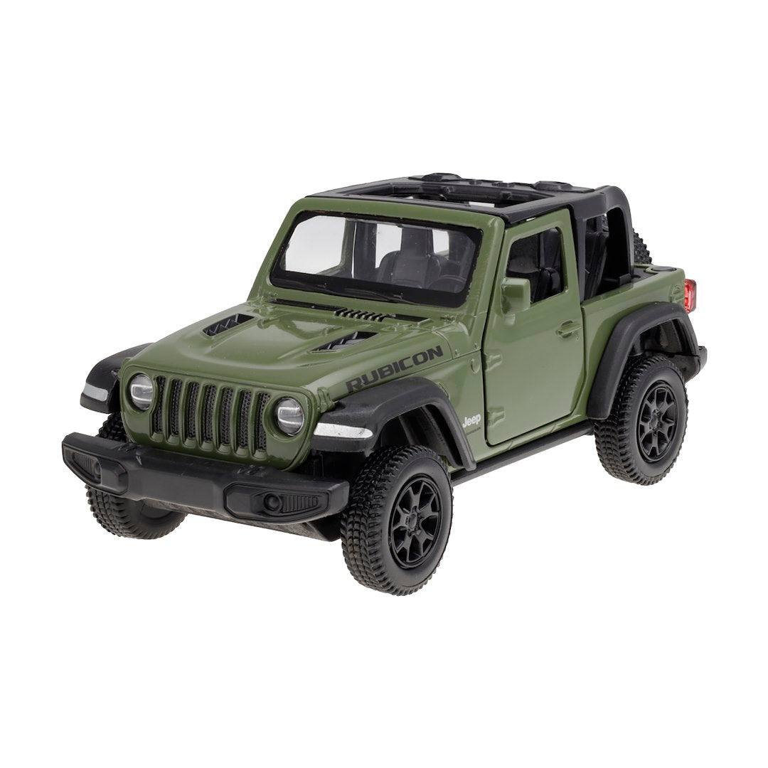 1:35 RMZ modell Jeep Wrangler Rubicon 2021 kabrió zöld – kép 2