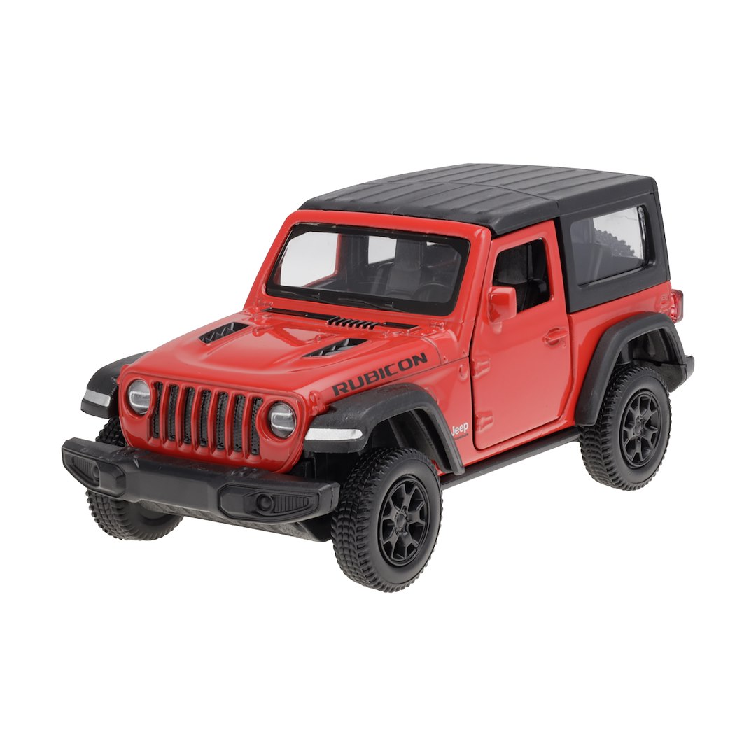 1:35 RMZ modell Jeep Wrangler Rubicon 2021 Soft Top piros – kép 2