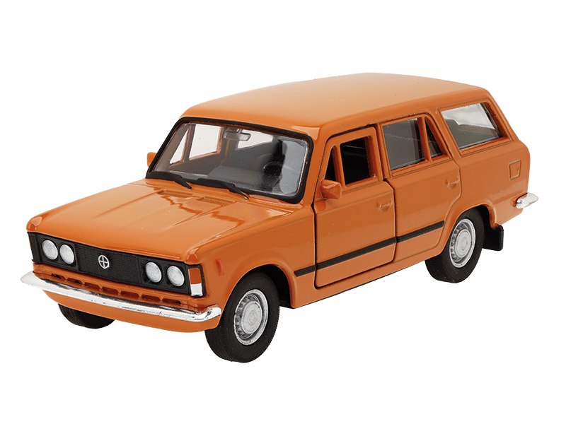 1:34 es modell Fiat 125P Kombi narancs színű – kép 2