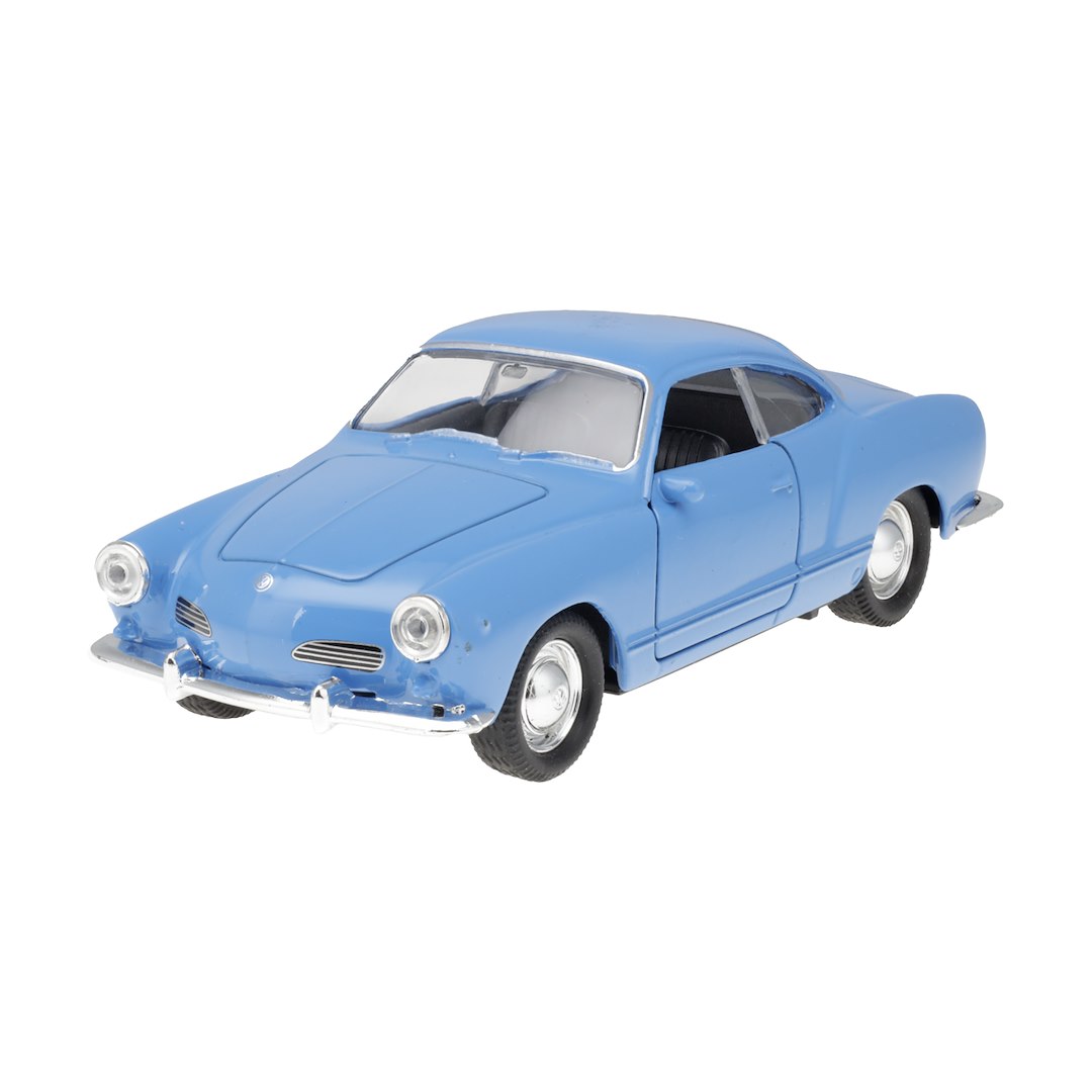 1:34 es modell VW Karmann Ghia Coupe kék – kép 2