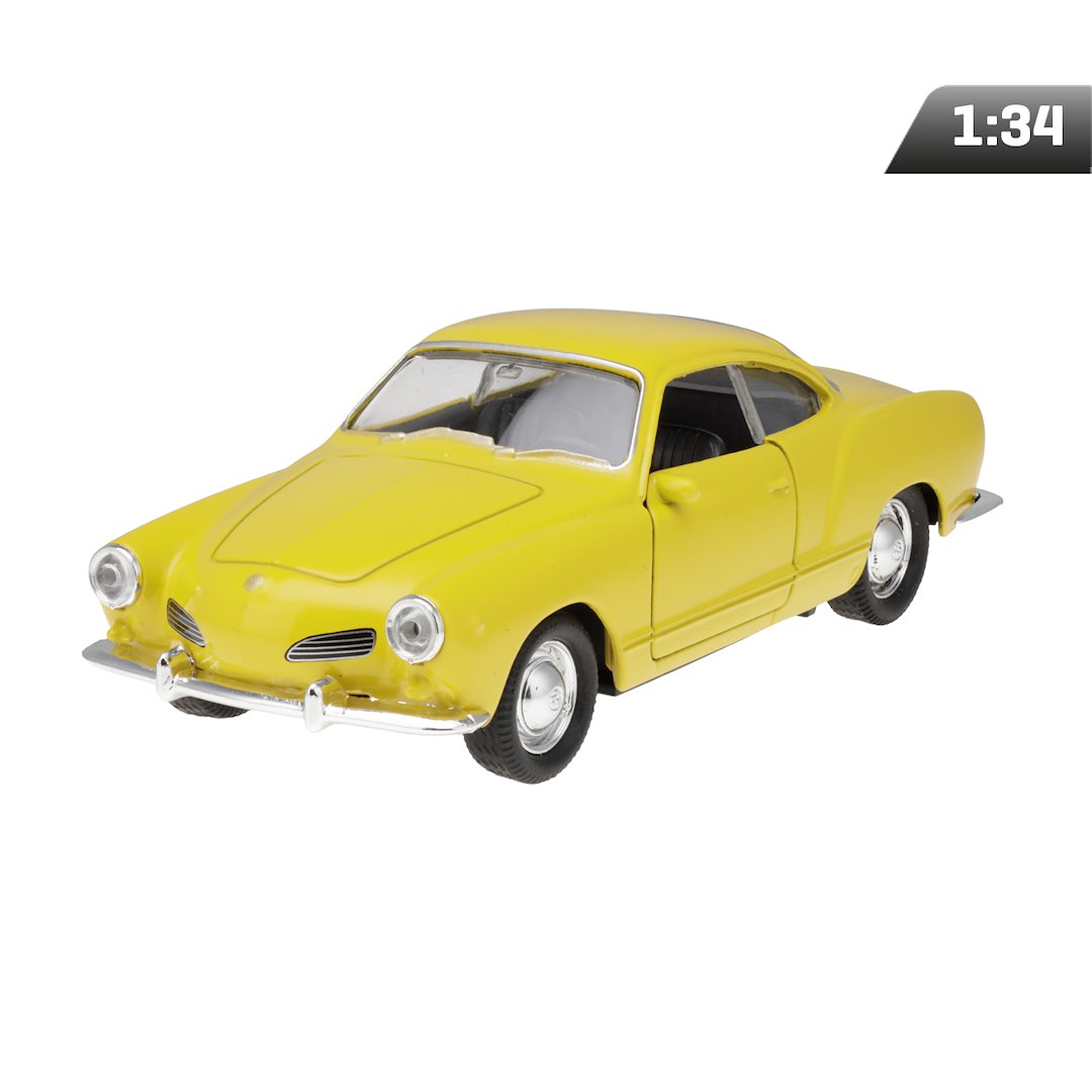 1:34-es modell, VW Karmann Ghia Coupe, sárga színű