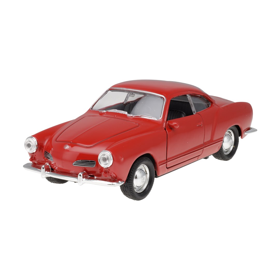 1:34 es modell VW Karmann Ghia Coupe piros – kép 2
