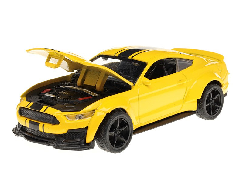 Modell Dodge Challenger CRASH CAR sárga A02400Z – kép 2
