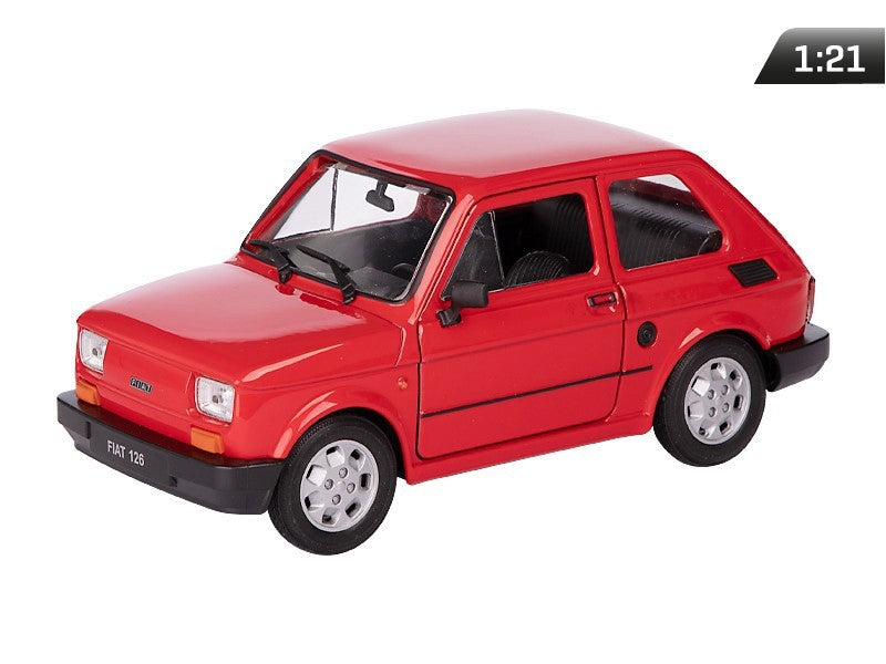 1:21-es modell, PRL FIAT 126p, piros (A066F126C)
