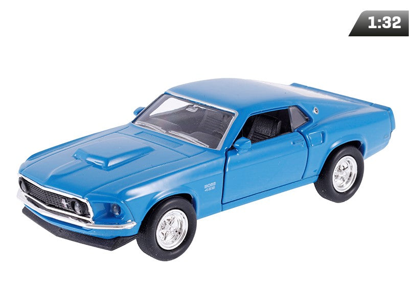 1:34-es modell, 1969 FORD Mustang Boss 429, kék (A876FMB4N)