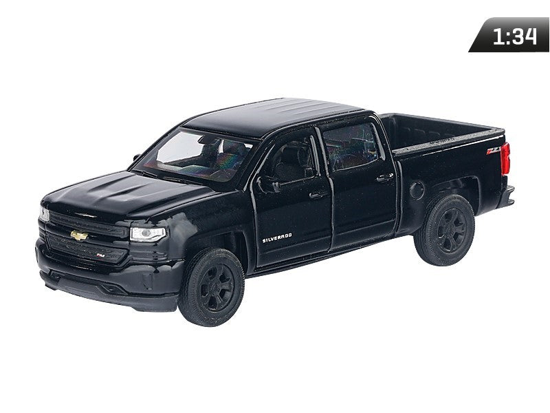 1:34-es modell, CHEVROLET 2017 Silverado, fekete (A880CH17SC)
