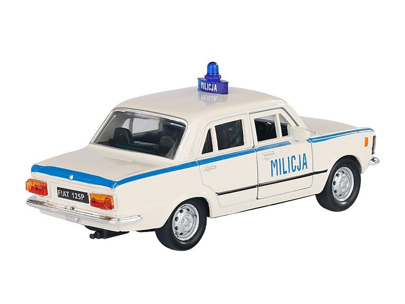 1:34 es modell PRL FIAT 125p MILICJA fehér A884F125MIB – kép 2