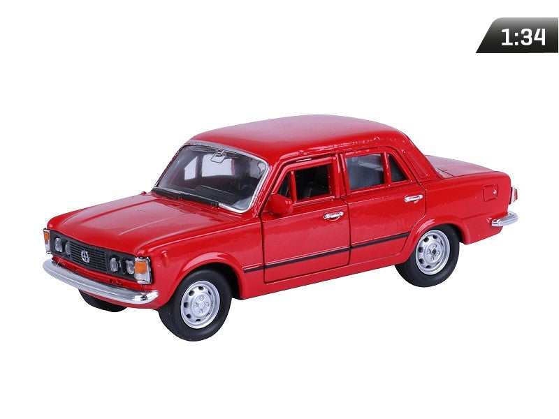 1:34-es modell, PRL FIAT 125p, piros (A884F125C)