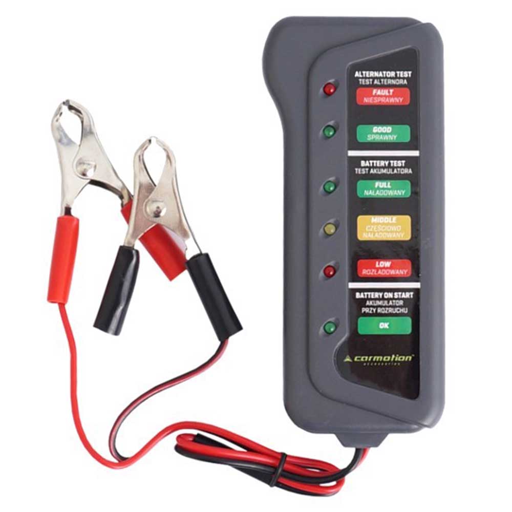 Akkumulátor és generátor teszter 12V