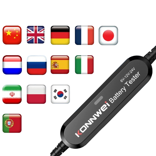 KONNWEI BK200 Bluetooth akkumulátor teszter