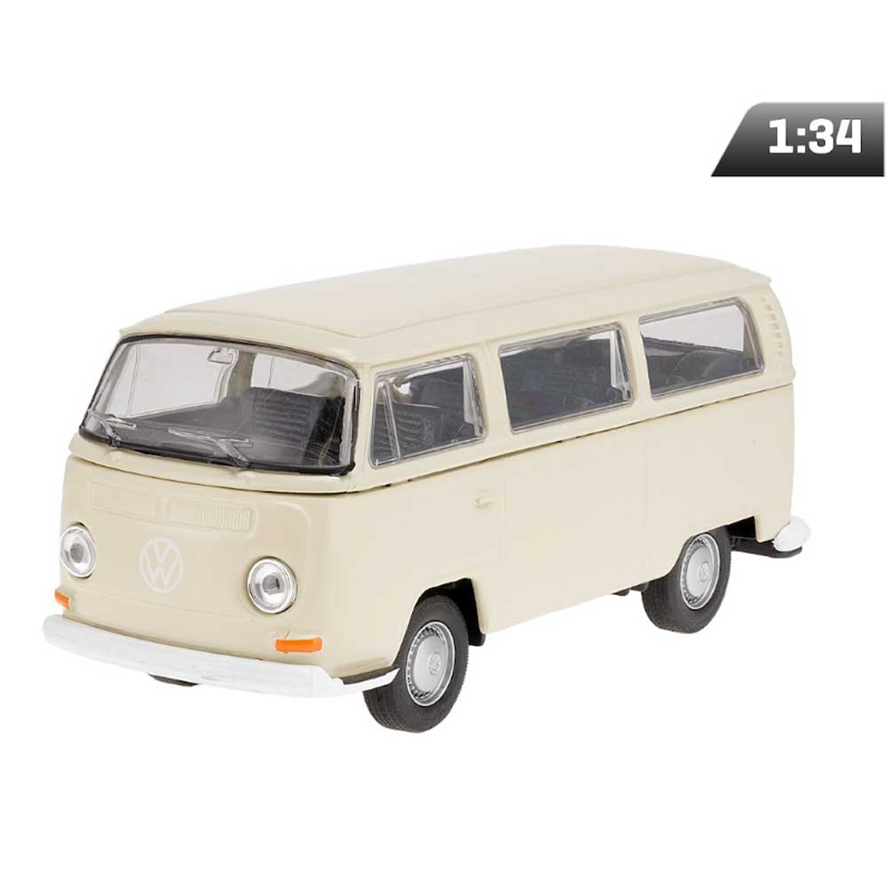 Volkswagen Bus T2 1972 modell – 1:34, krémszínű